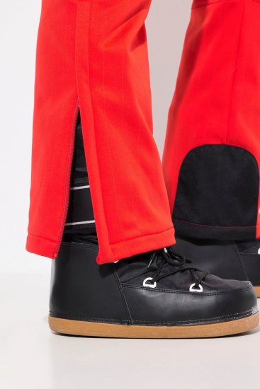 Ulla Popken Softshell Trousers Waterproof Zip Pockets Snow Gaiters Salsa - Nohavice - Nohavice pre ženy vo veľkých veľkostiach