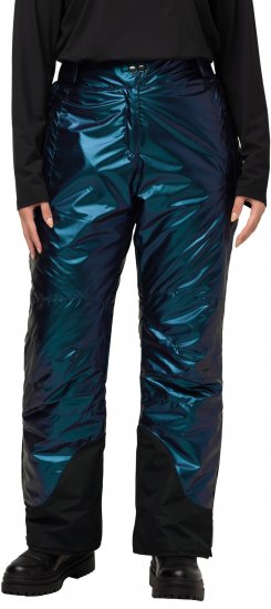 Ulla Popken Ski Pants Water-Repellent Mother-Of-Pearl Velcro Closure Snow Gaiter Blue - Džíny & Nohavice vo Veľkých Veľkostiach – Plus Size - 