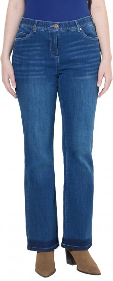 Ulla Popken Stretch Fit Bootcut Jeans Blue Denim - Džíny & Nohavice vo Veľkých Veľkostiach – Plus Size - 