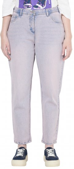 Ulla Popken Dyed Stretch Fit Boyfriend Jeans Light Light Blue Denim - Džíny & Nohavice vo Veľkých Veľkostiach – Plus Size - 