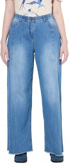 Ulla Popken Extra Wide Leg Stretch Fit Jeans Light Blue - Džíny & Nohavice vo Veľkých Veľkostiach – Plus Size - 
