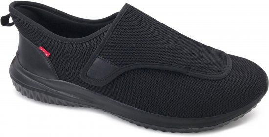 D555 Shelvey Kingsize Open Top Knitted Shoe Black - Tenisky - 