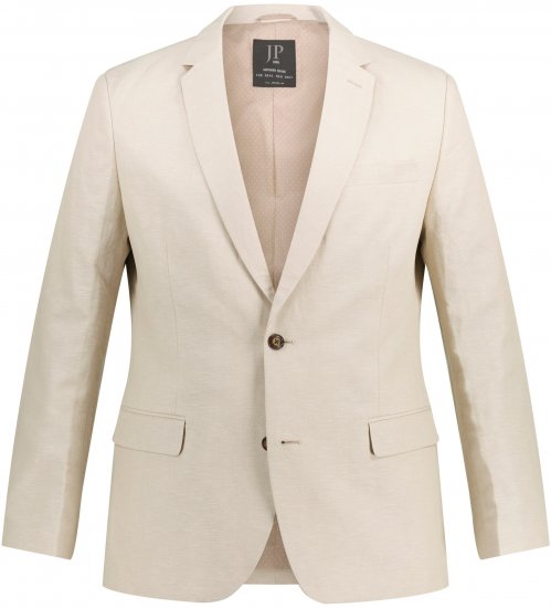 JP1880 Kos Linen Blend Jacket Sand - Obleky - Obleky 2XL-8XL
