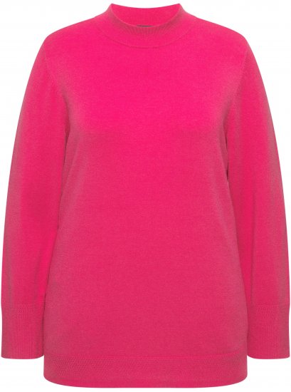Ulla Popken Long Sleeves Mock Turtleneck Sweater Red Pink - Mikiny & mikiny bez kapucne - 