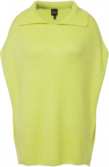 Ulla Popken Oversized Knit Sweater Vest Lime Green - Mikiny & mikiny bez kapucne - 