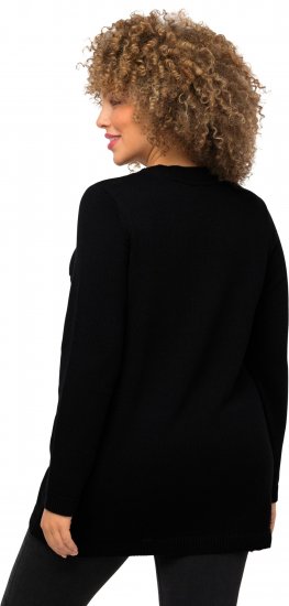 Ulla Popken Gingerbread Man Christmas Sweater Black - Mikiny & mikiny bez kapucne - 