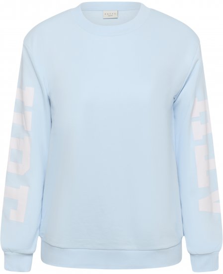 Kaffe Curve Mila Sweatshirt Nantucket Breeze Blue - Mikiny - 