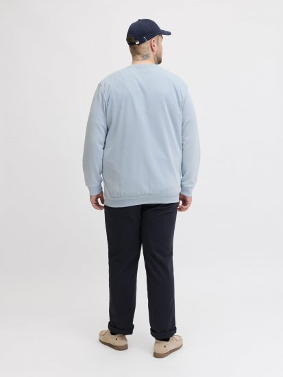 Jack & Jones Brandon Sweatshirt Blue - Mikiny & mikiny bez kapucne - Mikiny & Mikiny s Kapucňou 2XL-12XL