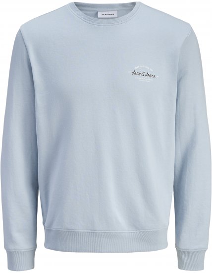 Jack & Jones Brandon Sweatshirt Blue - Mikiny & mikiny bez kapucne - Mikiny & Mikiny s Kapucňou 2XL-12XL