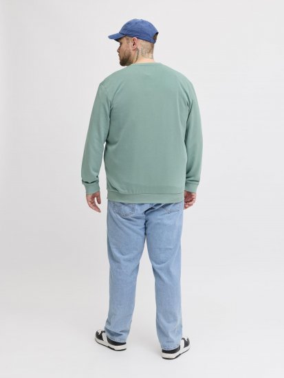 Jack & Jones Brandon Sweatshirt Turquoise - Mikiny & mikiny bez kapucne - Mikiny & Mikiny s Kapucňou 2XL-12XL