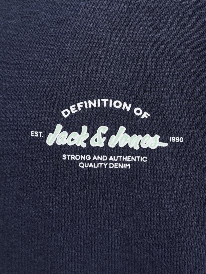 Jack & Jones Brandon Sweatshirt Navy - Mikiny & mikiny bez kapucne - Mikiny & Mikiny s Kapucňou 2XL-12XL