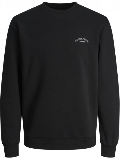Jack & Jones College Logo Sweatshirt Black - Mikiny & mikiny bez kapucne - Mikiny & Mikiny s Kapucňou 2XL-12XL