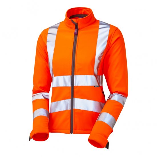 Leo Honeywell EcoViz Women's Softshell Jacket Orange - Pracovné Odevy - 