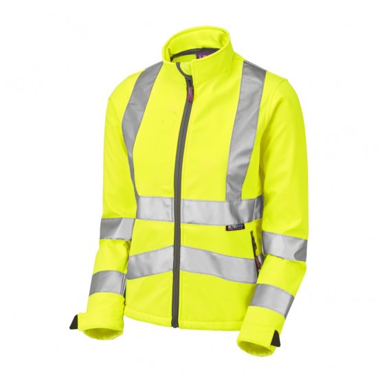 Leo Honeywell EcoViz Women's Softshell Jacket Yellow - Pracovné Odevy - 