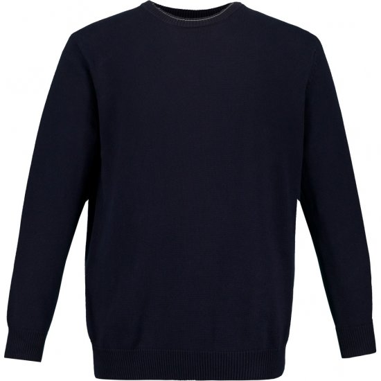JP1880 Pullover Sweater Dark Navy TALL - PÁNSKE OBLEČENIE MT-6XLT - Veľkosti pre VYSOKÝCH