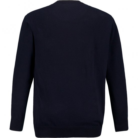 JP1880 Pullover Sweater Dark Navy TALL - PÁNSKE OBLEČENIE MT-6XLT - Veľkosti pre VYSOKÝCH