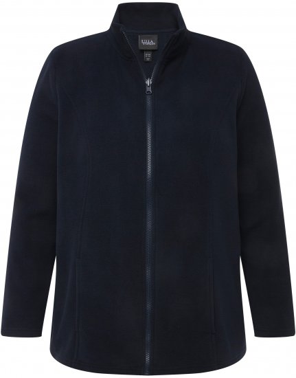 Ulla Popken Modular Fleece Zip Front Jacket Navy - Mikiny & mikiny bez kapucne - 