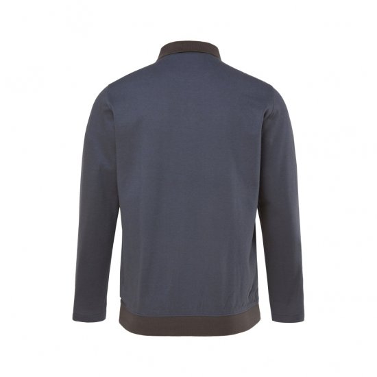 Boston Park Polo Shirt Long Sleeve Pique Grey - Polokošele - Polokošele 2XL-8XL