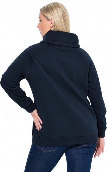 Ulla Popken Rhinestone Snowflake Turtleneck Sweatshirt Navy - Mikiny & mikiny bez kapucne - 