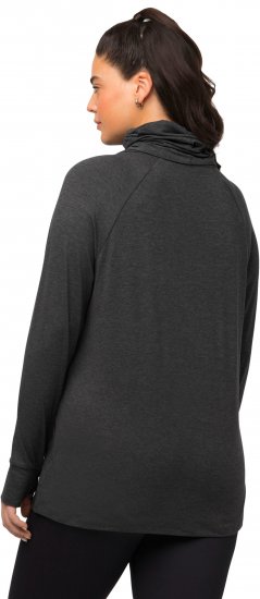 Ulla Popken Sweatshirt with Gaiter Black - Mikiny & mikiny bez kapucne - 