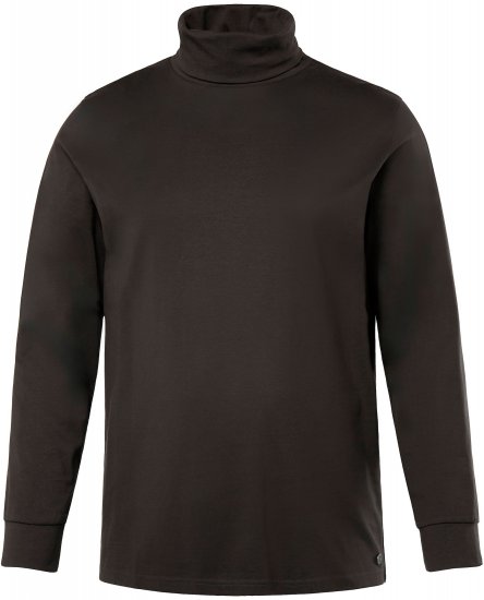 JP1880 Turtleneck Sweatshirt Long Sleeve Dark Brown - Mikiny & mikiny bez kapucne - Mikiny & Mikiny s Kapucňou 2XL-12XL
