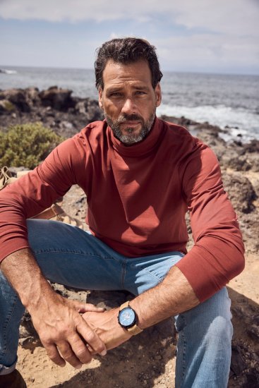 JP1880 Turtleneck Sweatshirt Red - Mikiny & mikiny bez kapucne - Mikiny & Mikiny s Kapucňou 2XL-12XL