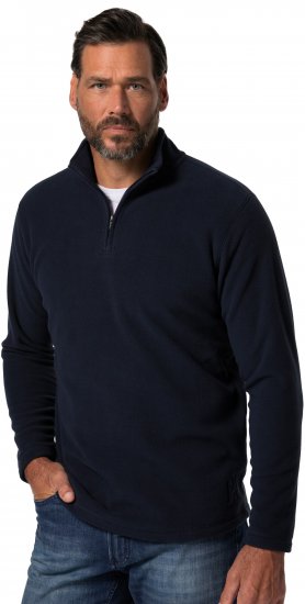 JP1880 Fleece Half-Zip Ultralight Navy - Mikiny & mikiny bez kapucne - Mikiny & Mikiny s Kapucňou 2XL-12XL