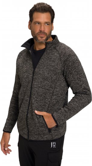 JAY-PI Knitted Fleece Jacket Gray - Bundy - Bundy Nadmerné Veľkosti 2XL-8XL
