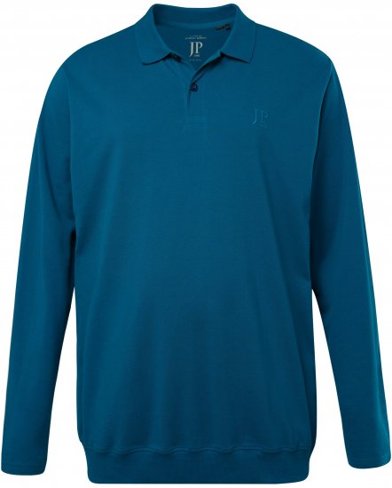 JP1880 Polo Shirt Long Sleeve Blue - Polokošele - Polokošele 2XL-8XL