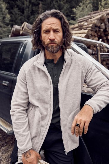 JP1880 Fleece Jacket Stand-up Collar Dusty Pink - Športové oblečenie - Sportovní Oblečení 2XL-10XL