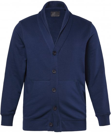 JP1880 Sweat Jacket Shawl Collar Navy - Mikiny & mikiny bez kapucne - Mikiny & Mikiny s Kapucňou 2XL-12XL