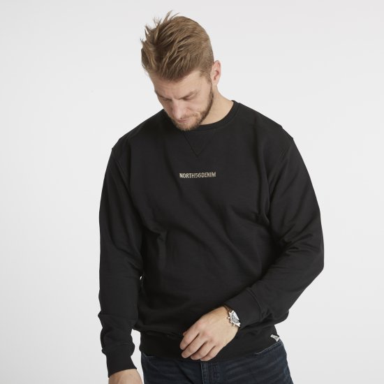 North Latitude Denim Logo Sweatshirt Black TALL - TALL mikiny - 