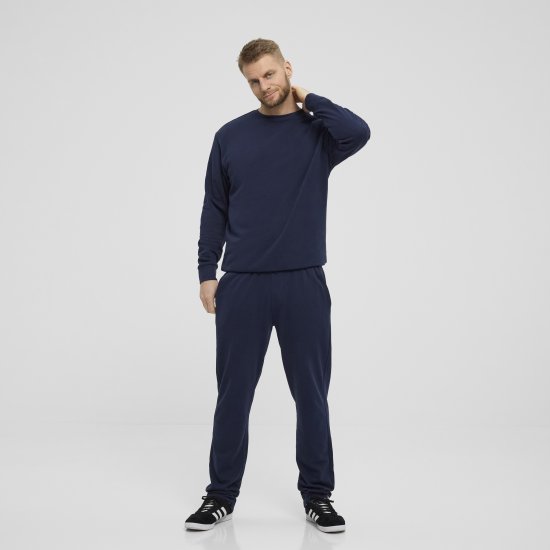 North Latitude Denim Crew Neck Sweatshirt Navy Blue TALL - TALL mikiny - 