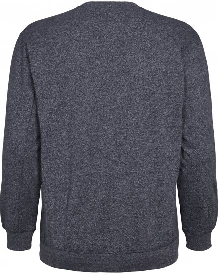 North Latitude O-Neck Sweatshirt Blue Melange TALL - TALL mikiny - TALL mikiny pre vysokých mužov