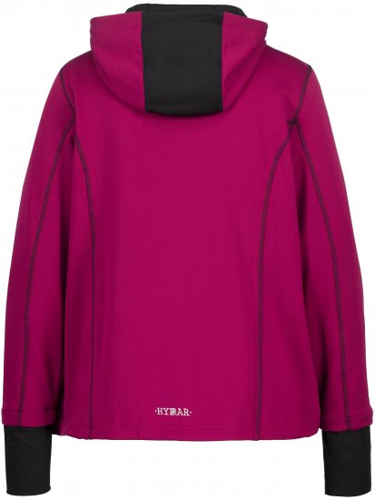 Ulla Popken HYPRAR Zip Front Hooded Stretch Sweatshirt Blackberry - Mikiny & mikiny bez kapucne - 