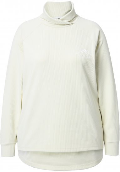 Ulla Popken Antibacterial Sporty Fit Sweatshirt Taupe - Mikiny & mikiny bez kapucne - 