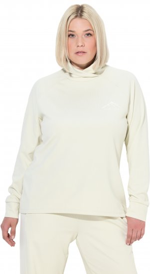 Ulla Popken Antibacterial Sporty Fit Sweatshirt Taupe - Mikiny & mikiny bez kapucne - 