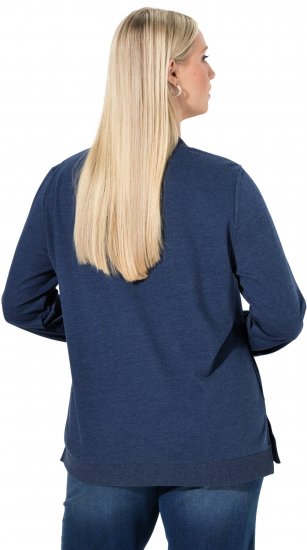 Ulla Popken Let It Snow Sequins Sweatshirt Ink Blue - Mikiny & mikiny bez kapucne - 
