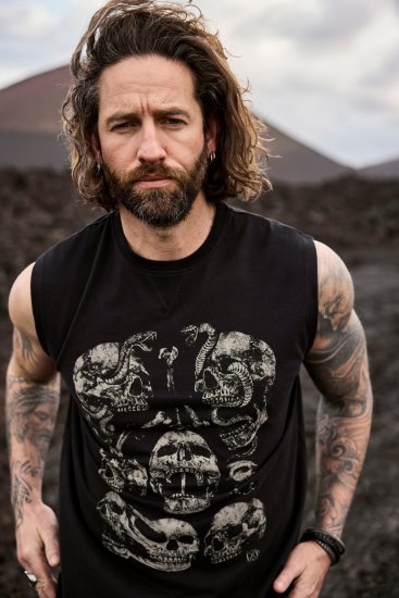JP1880 Tanktop Skulls Black - Tričká - Nadrozmerné tričká - 2XL-14XL