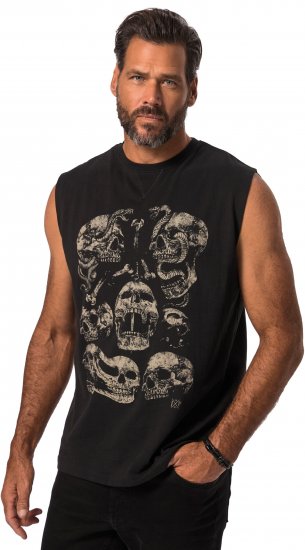 JP1880 Tanktop Skulls Black - Tričká - Nadrozmerné tričká - 2XL-14XL