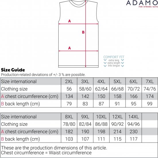 Adamo Motiv Florida Tank Top Black - Tričká bez rukávov - Tričká bez rukávov 2XL-12XL