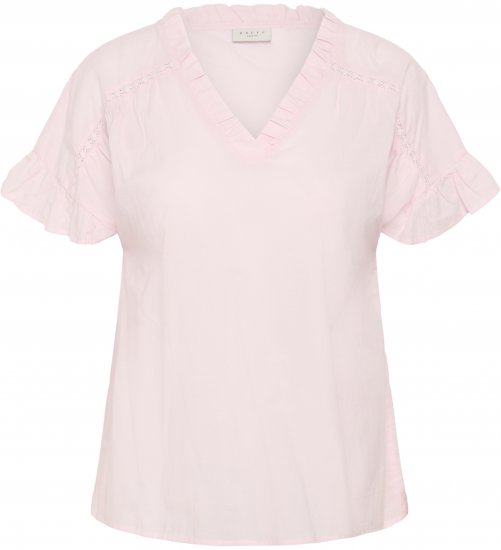 Kaffe Curve Valeria Top Ballerina Pink - Tričká & topy - 