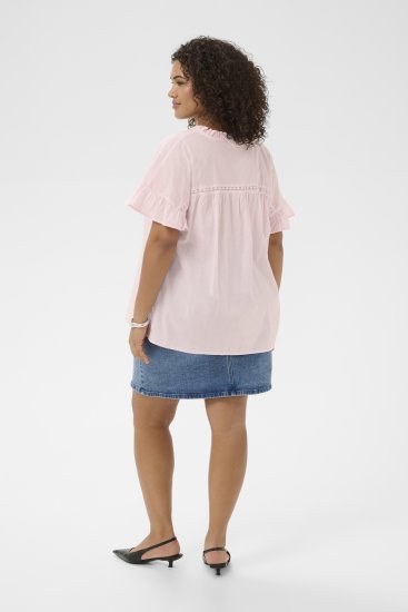 Kaffe Curve Valeria Top Ballerina Pink - Tričká & topy - 