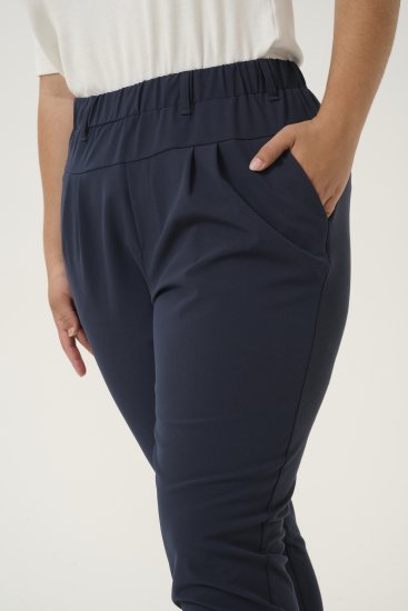 Kaffe Curve Jia Nohavice Polnočná námornícka - Džíny & Nohavice vo Veľkých Veľkostiach – Plus Size - 