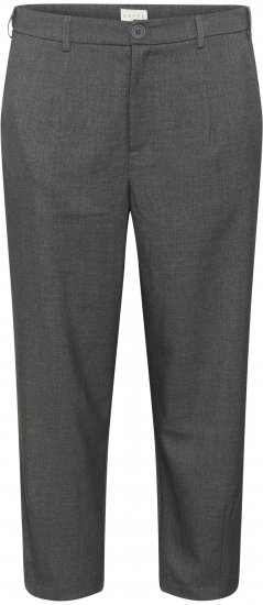 Kaffe Curve Merla Nohavice Dark Grey Melange - Džíny & Nohavice vo Veľkých Veľkostiach – Plus Size - 