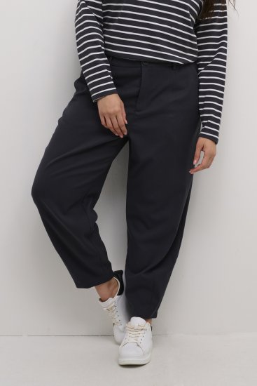 Kaffe Curve Merla Nohavice Čierna Oyster - Džíny & Nohavice vo Veľkých Veľkostiach – Plus Size - 