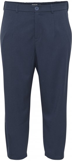 Kaffe Curve Merla Nohavice Polnočná námornícka - Džíny & Nohavice vo Veľkých Veľkostiach – Plus Size - 