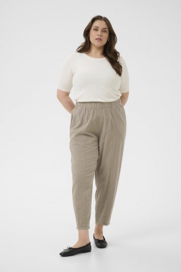 Kaffe Curve Nana Barrel Pants Brindle - Látkové nohavice - 