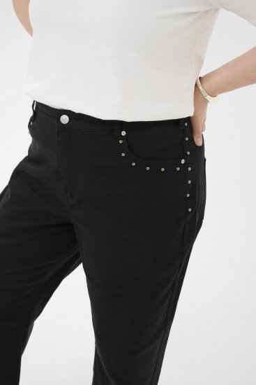 Kaffe Curve Brenn Barrel Twill Jeans Washed Black - Džínsy - 