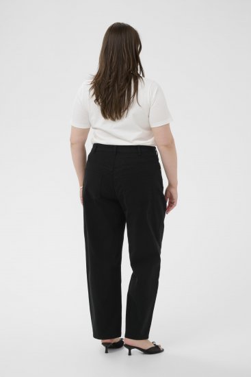 Kaffe Curve Brenn Barrel Twill Jeans Washed Black - Džínsy - 